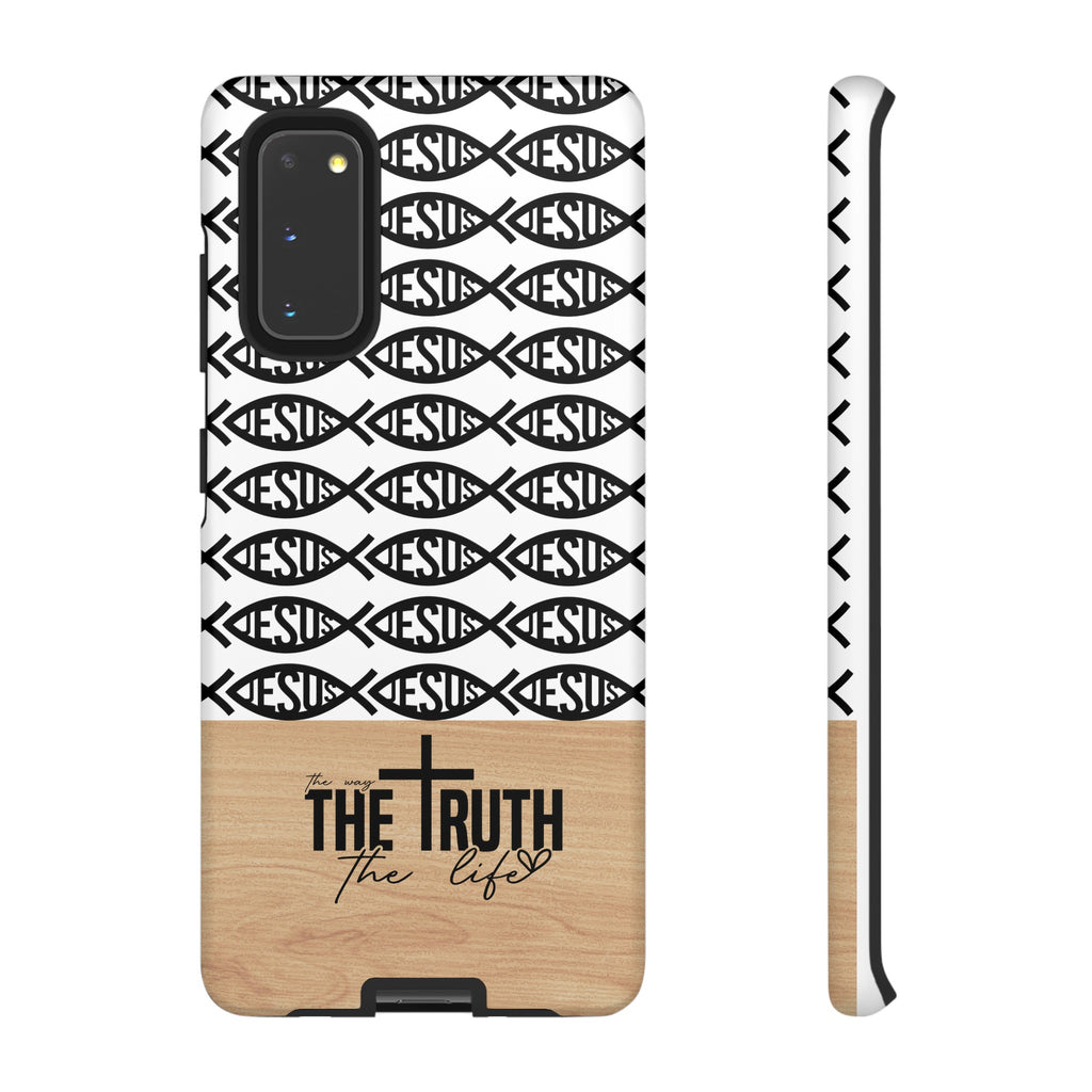 John 14:6 The Way The Truth The Life iPhone Samsung Galaxy Google Pixel Premium Christian Phone Case