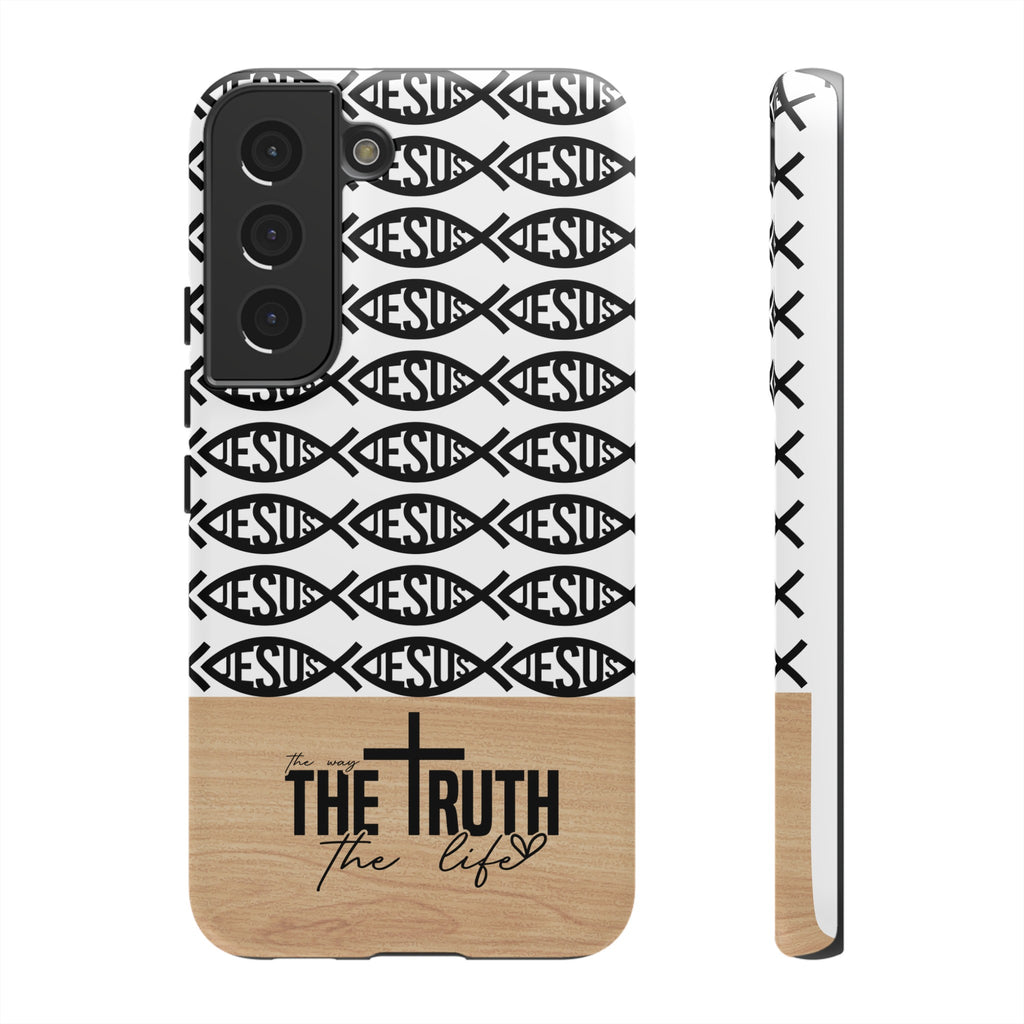 John 14:6 The Way The Truth The Life iPhone Samsung Galaxy Google Pixel Premium Christian Phone Case