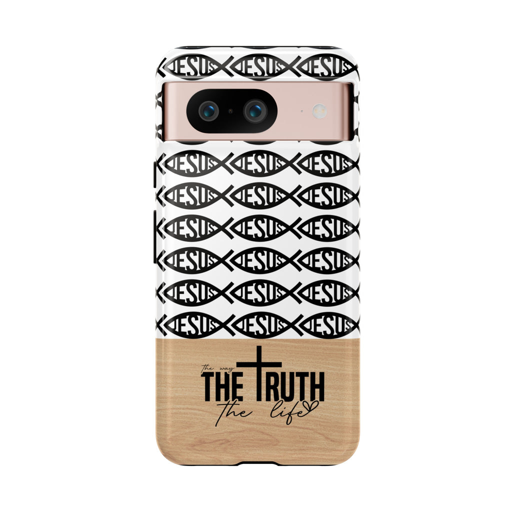 John 14:6 The Way The Truth The Life iPhone Samsung Galaxy Google Pixel Premium Christian Phone Case