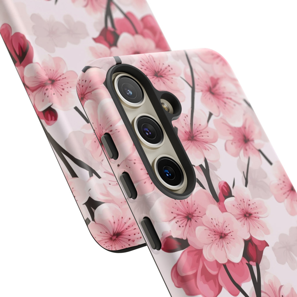 God Is Within Her Psalm 46:5 Floral Cherry Blossom Premium Christian iPhone Samsung Galaxy Google Pixel Phone Case