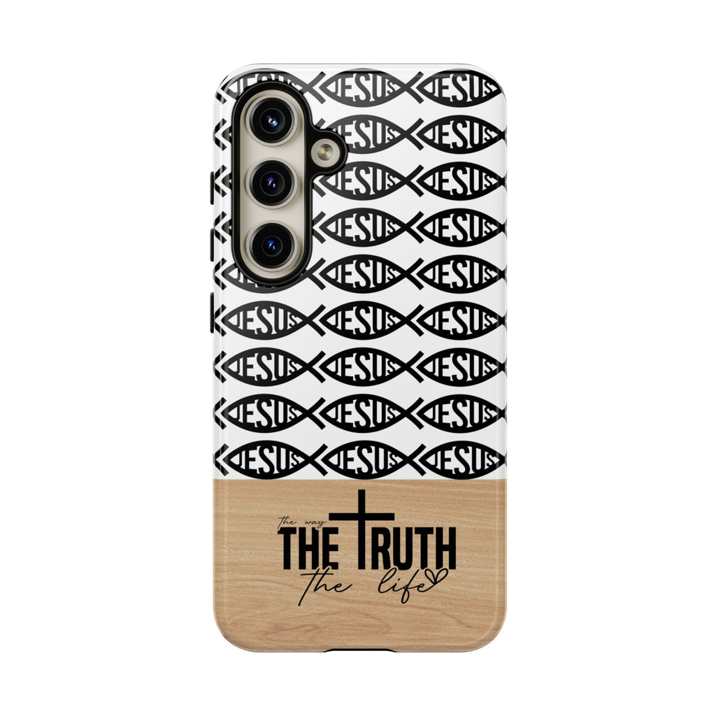 John 14:6 The Way The Truth The Life iPhone Samsung Galaxy Google Pixel Premium Christian Phone Case