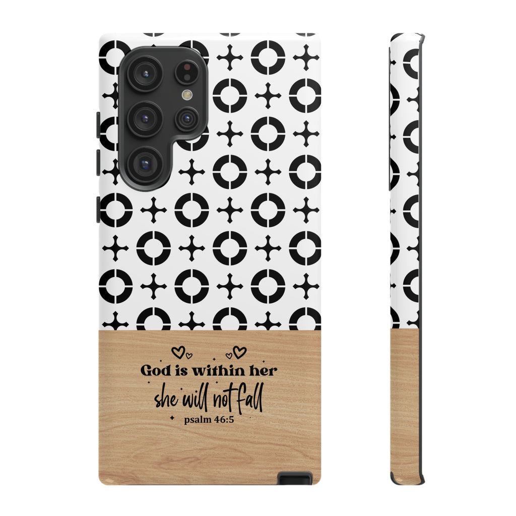 Psalm 46:5 God Is Within Her She Will Not Fall Christian Phone Case