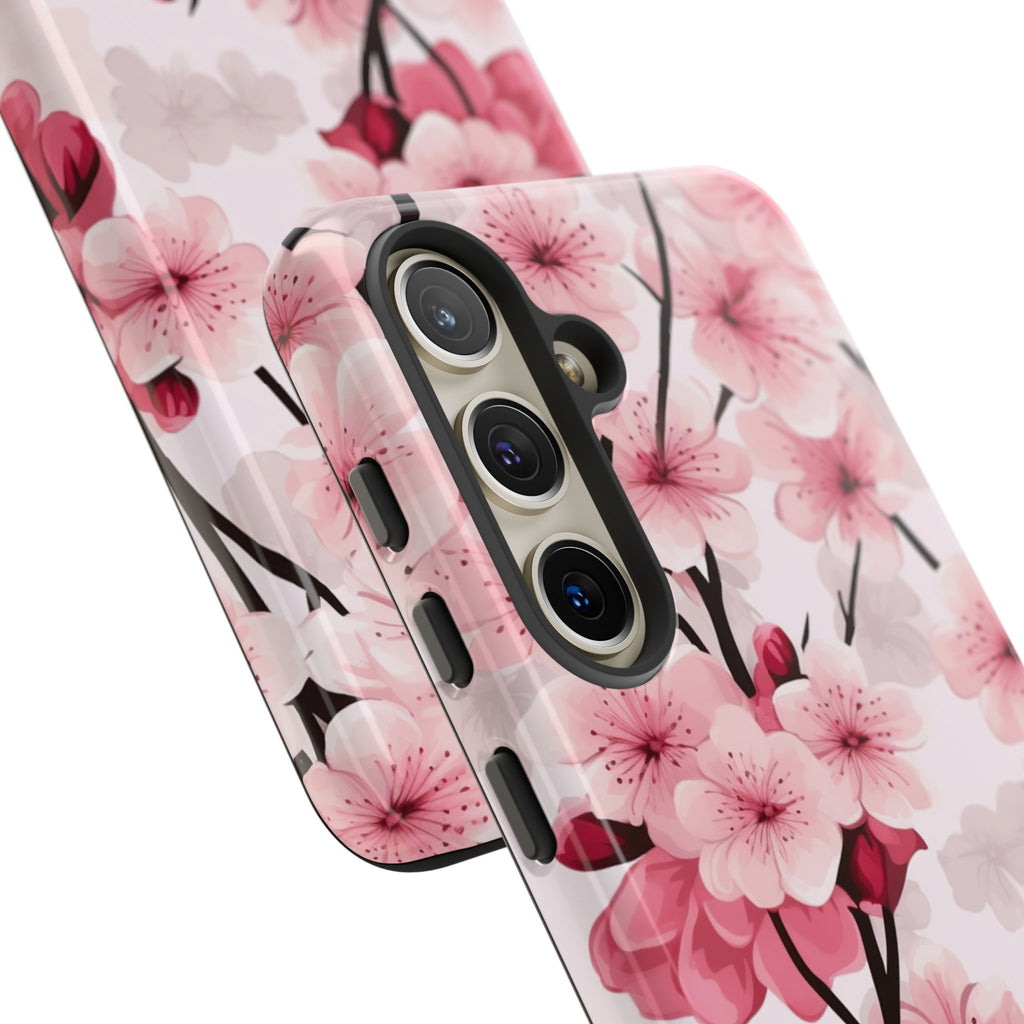 God Is Within Her Psalm 46:5 Floral Cherry Blossom Premium Christian iPhone Samsung Galaxy Google Pixel Phone Case