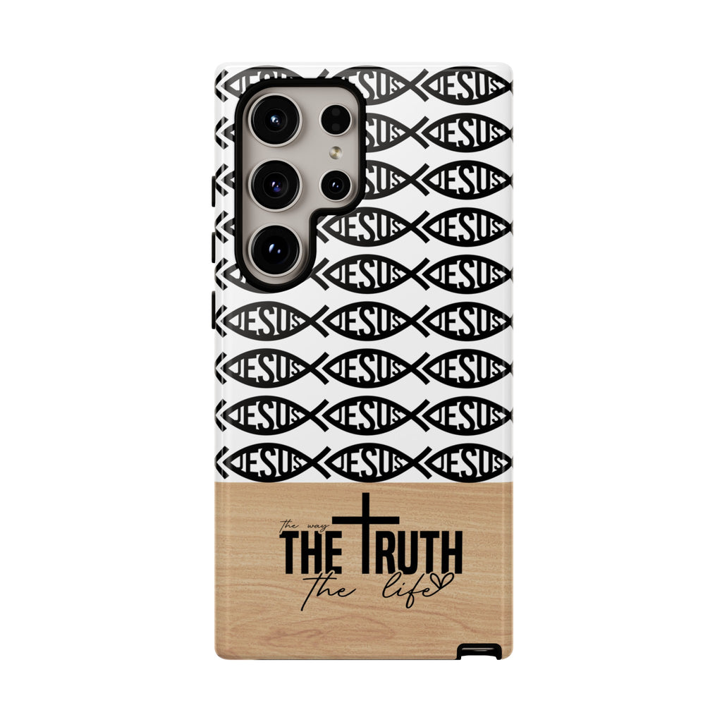 John 14:6 The Way The Truth The Life iPhone Samsung Galaxy Google Pixel Premium Christian Phone Case