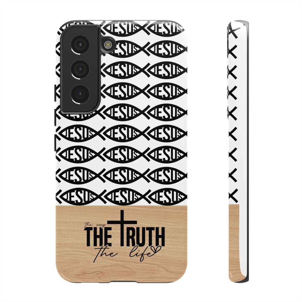 John 14:6 The Way The Truth The Life iPhone Samsung Galaxy Google Pixel Premium Christian Phone Case