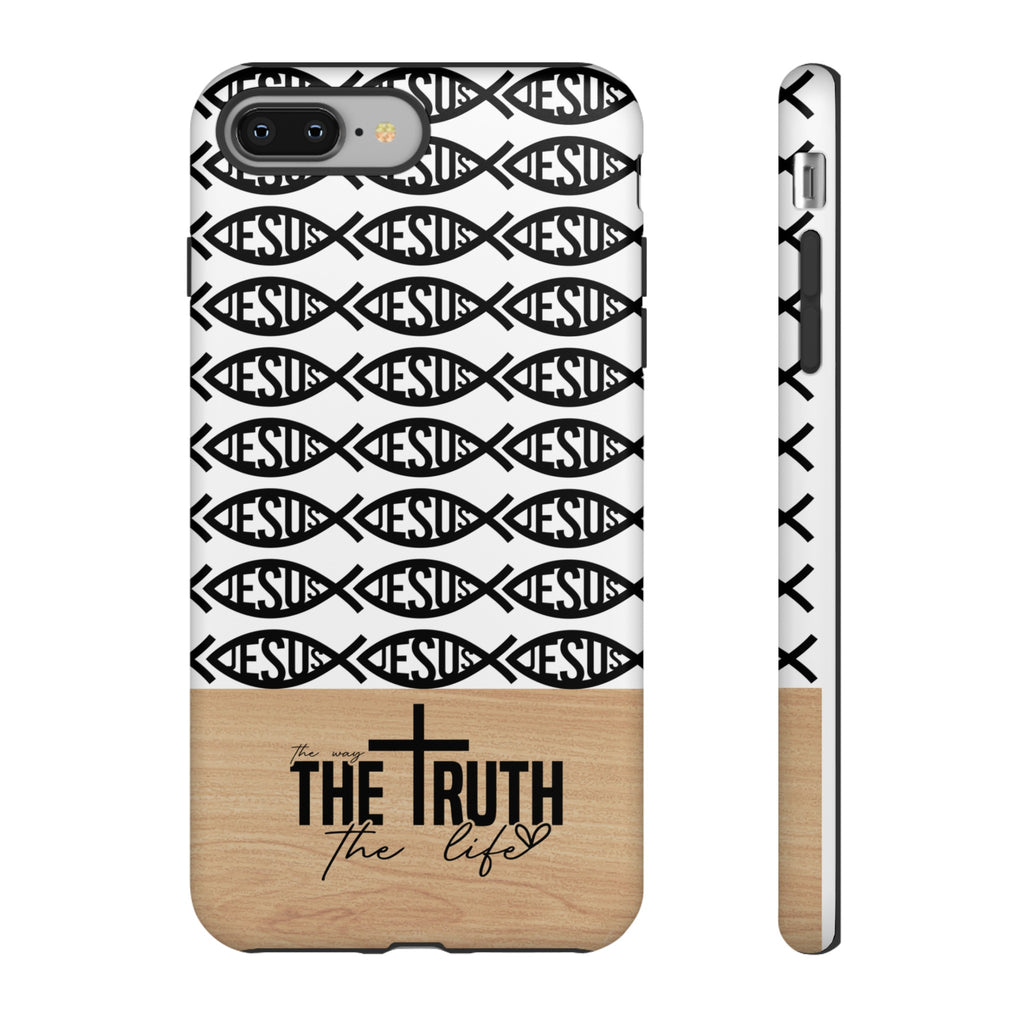 John 14:6 The Way The Truth The Life iPhone Samsung Galaxy Google Pixel Premium Christian Phone Case