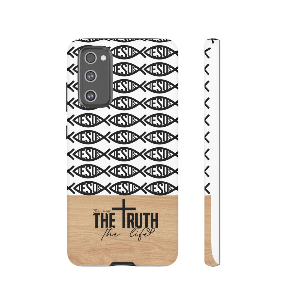 John 14:6 The Way The Truth The Life iPhone Samsung Galaxy Google Pixel Premium Christian Phone Case