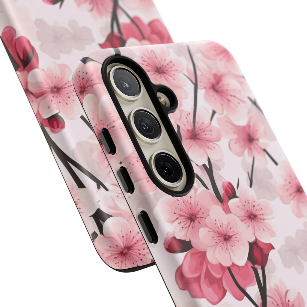 God Is Within Her Psalm 46:5 Floral Cherry Blossom Premium Christian iPhone Samsung Galaxy Google Pixel Phone Case