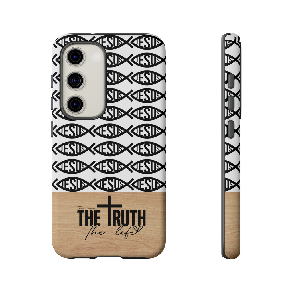 John 14:6 The Way The Truth The Life iPhone Samsung Galaxy Google Pixel Premium Christian Phone Case