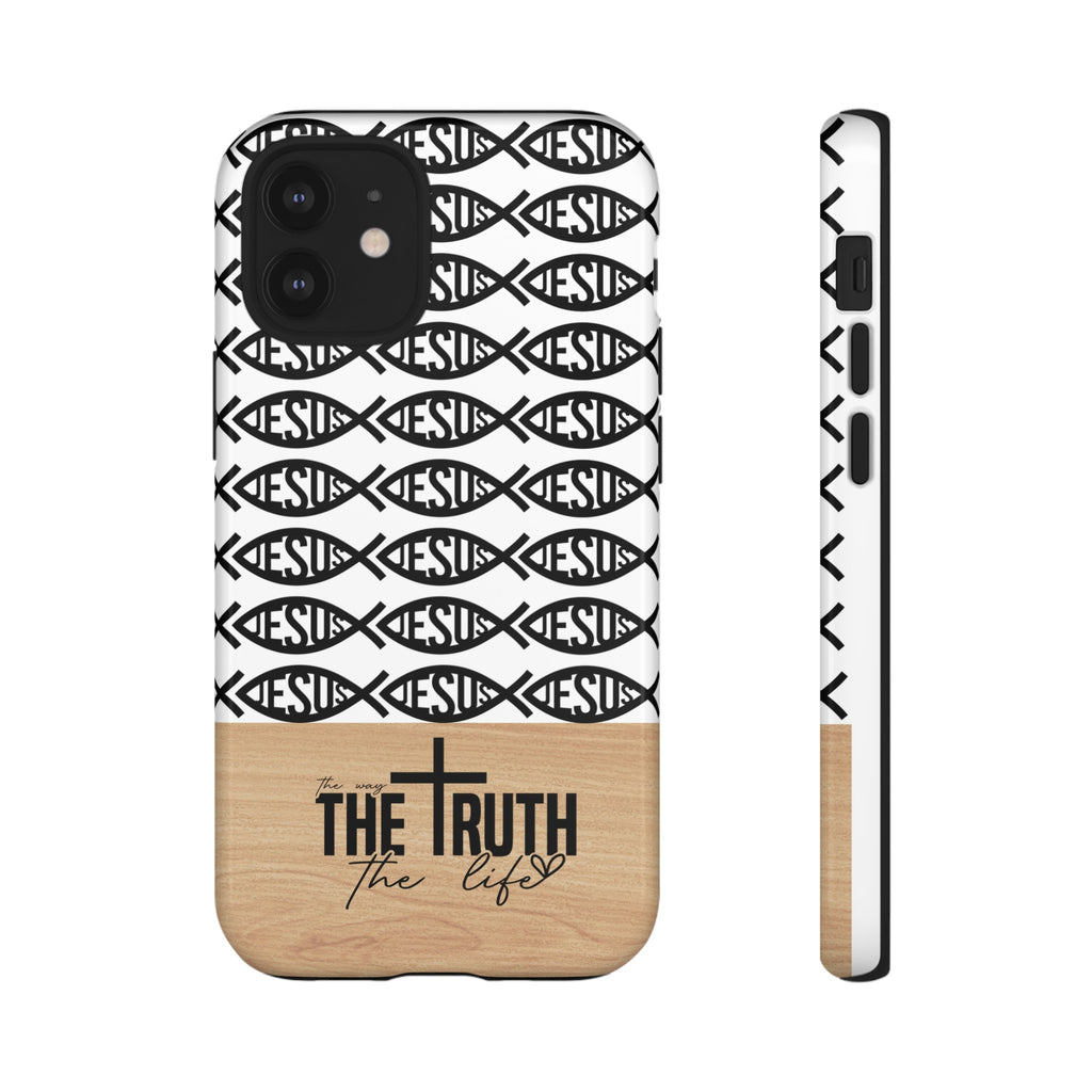 John 14:6 The Way The Truth The Life iPhone Samsung Galaxy Google Pixel Premium Christian Phone Case