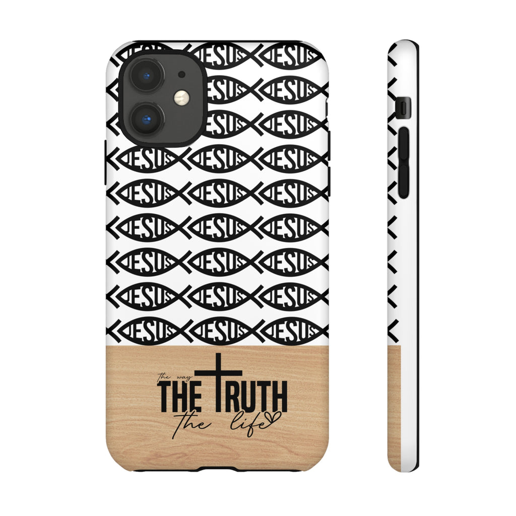 John 14:6 The Way The Truth The Life iPhone Samsung Galaxy Google Pixel Premium Christian Phone Case