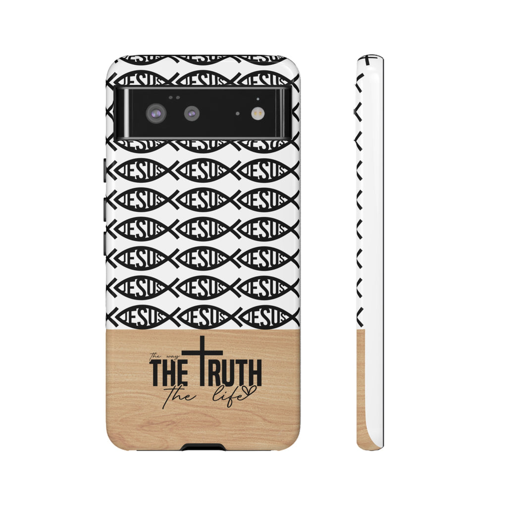 John 14:6 The Way The Truth The Life iPhone Samsung Galaxy Google Pixel Premium Christian Phone Case