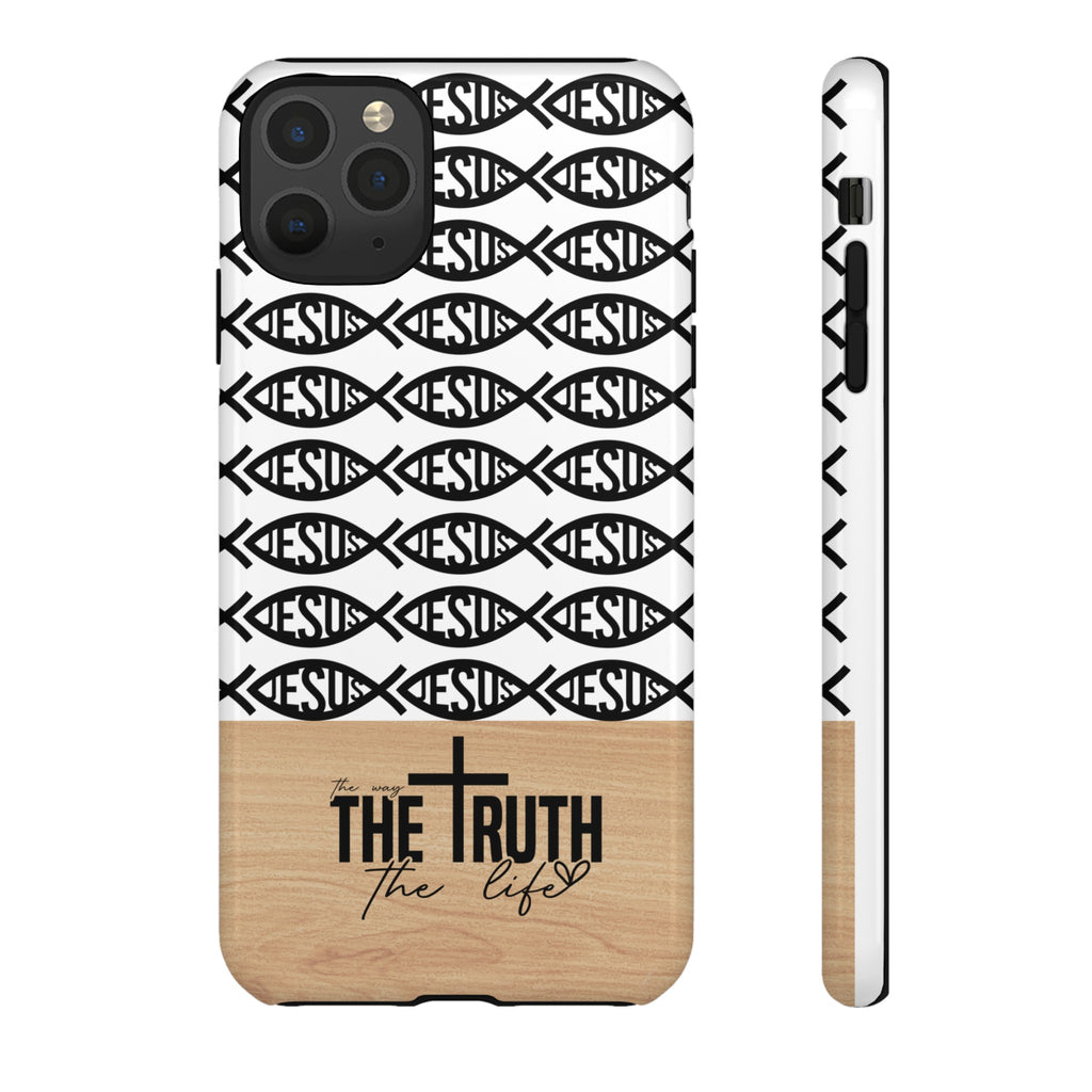 John 14:6 The Way The Truth The Life iPhone Samsung Galaxy Google Pixel Premium Christian Phone Case