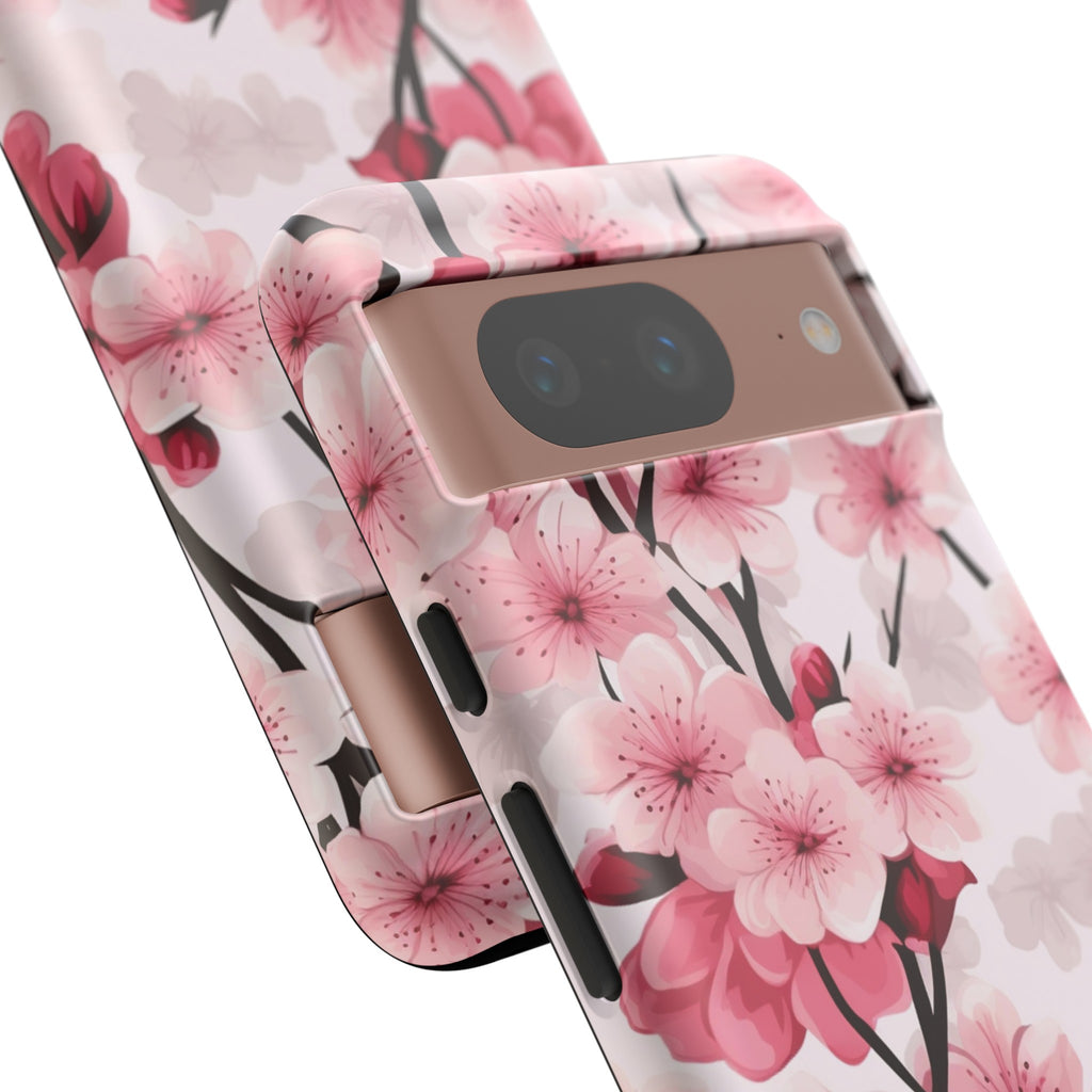 God Is Within Her Psalm 46:5 Floral Cherry Blossom Premium Christian iPhone Samsung Galaxy Google Pixel Phone Case