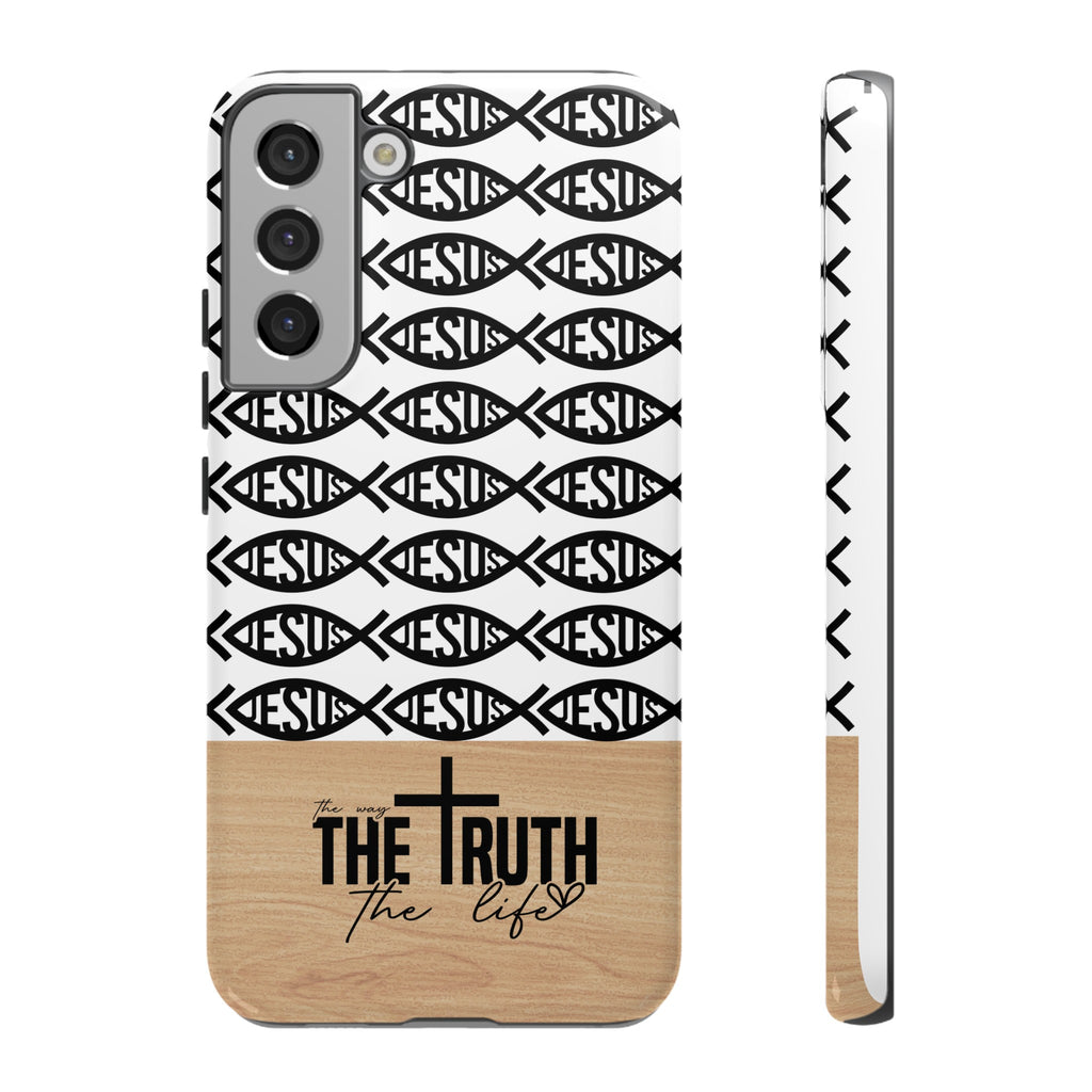 John 14:6 The Way The Truth The Life iPhone Samsung Galaxy Google Pixel Premium Christian Phone Case