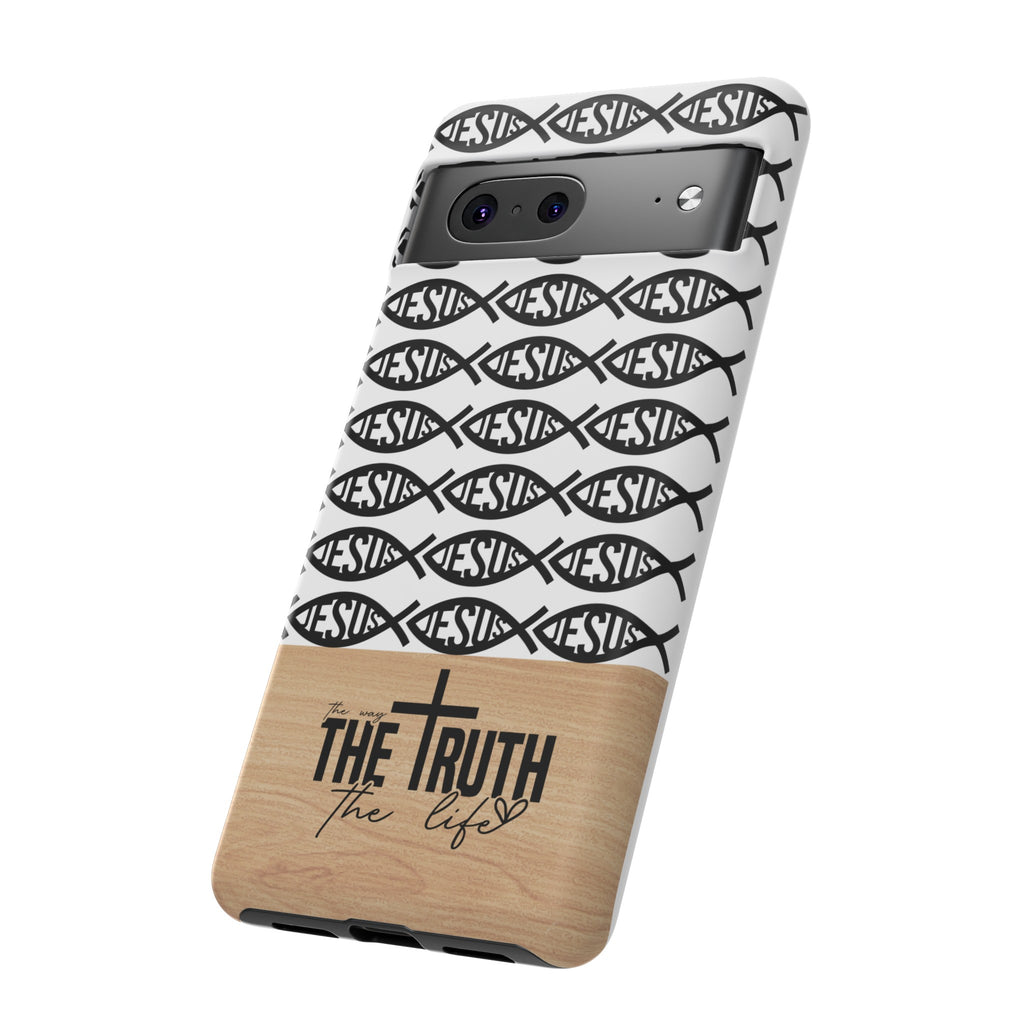 John 14:6 The Way The Truth The Life iPhone Samsung Galaxy Google Pixel Premium Christian Phone Case