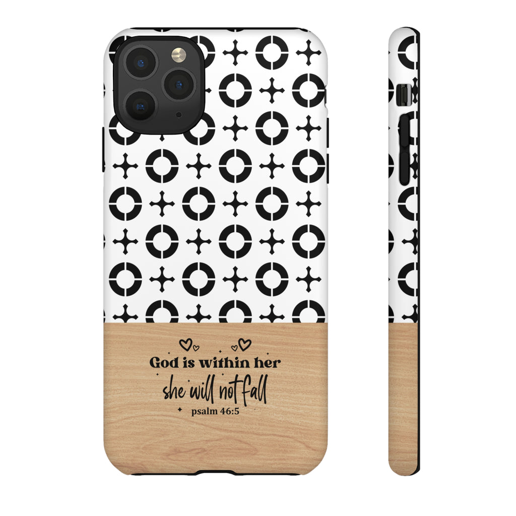 Psalm 46:5 God Is Within Her She Will Not Fall Christian Phone Case