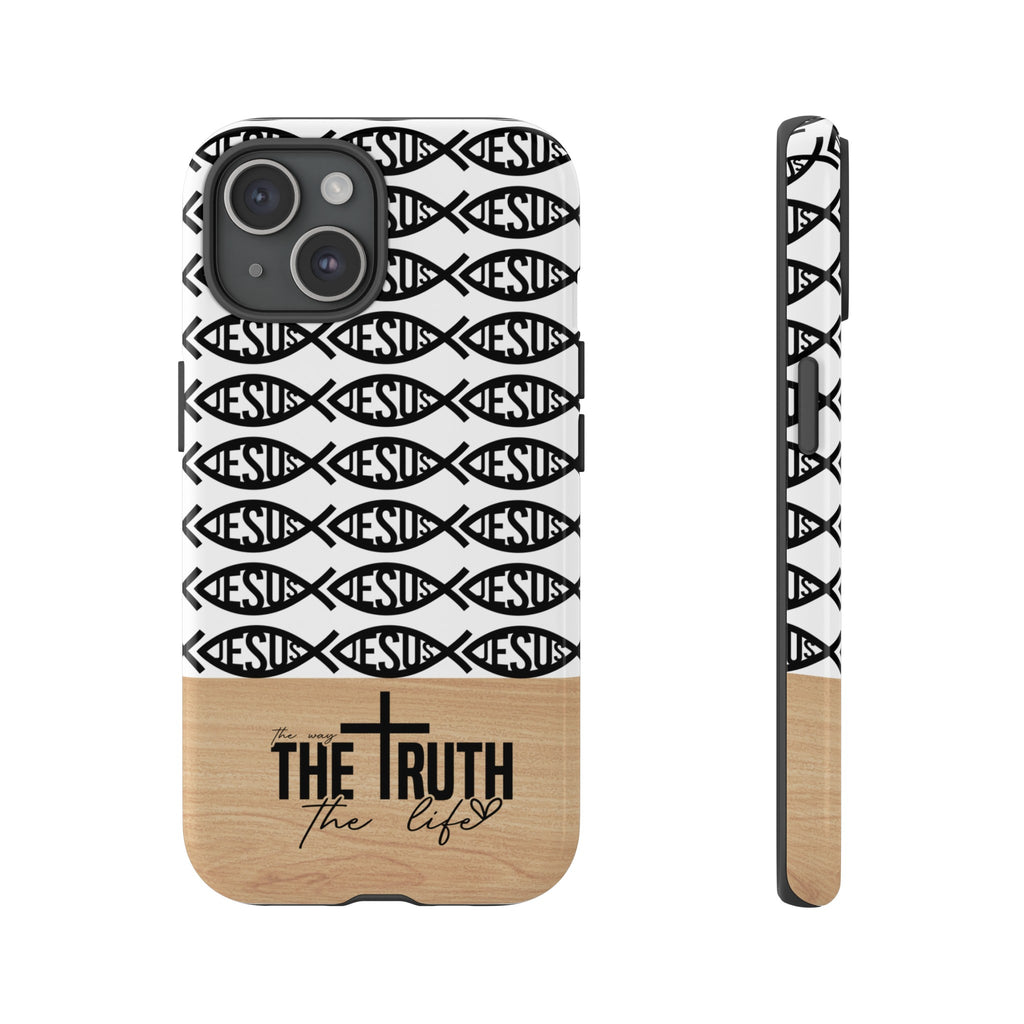 John 14:6 The Way The Truth The Life iPhone Samsung Galaxy Google Pixel Premium Christian Phone Case