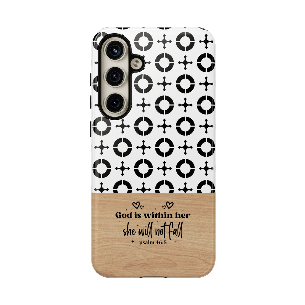 Psalm 46:5 God Is Within Her She Will Not Fall Christian Phone Case