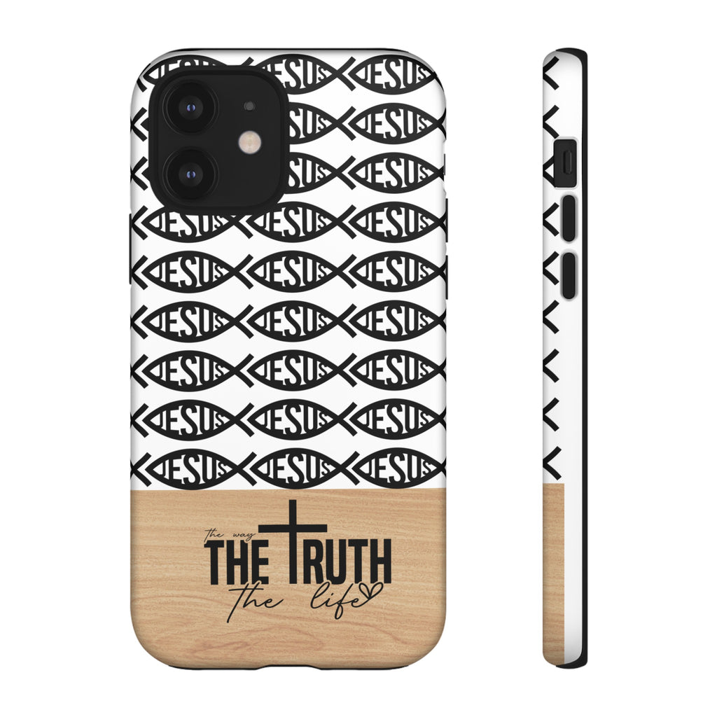 John 14:6 The Way The Truth The Life iPhone Samsung Galaxy Google Pixel Premium Christian Phone Case