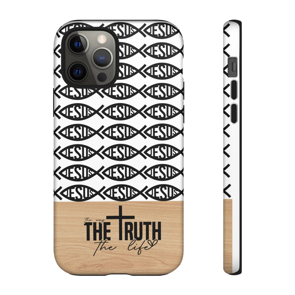 John 14:6 The Way The Truth The Life iPhone Samsung Galaxy Google Pixel Premium Christian Phone Case