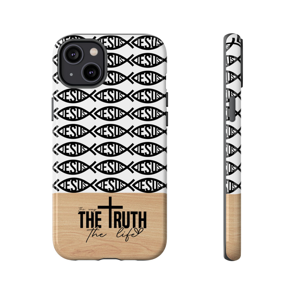 John 14:6 The Way The Truth The Life iPhone Samsung Galaxy Google Pixel Premium Christian Phone Case