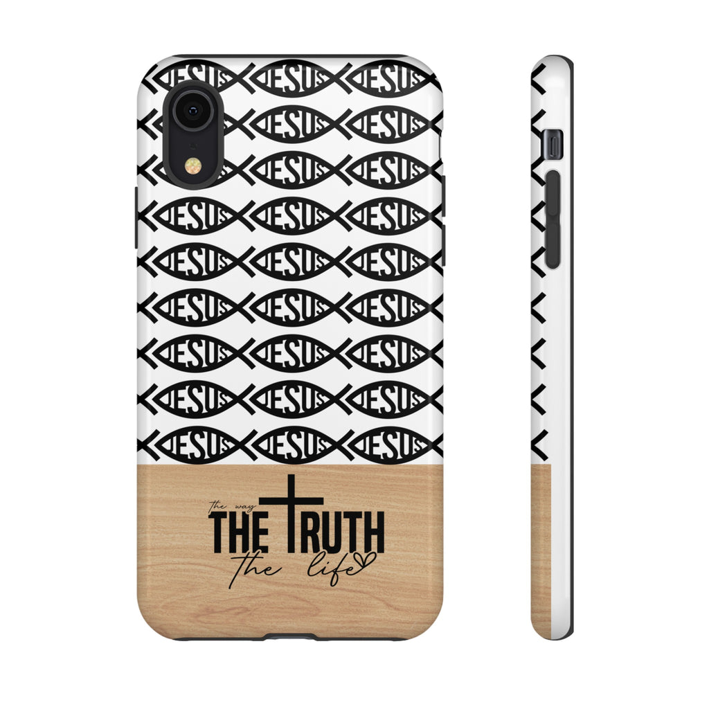 John 14:6 The Way The Truth The Life iPhone Samsung Galaxy Google Pixel Premium Christian Phone Case