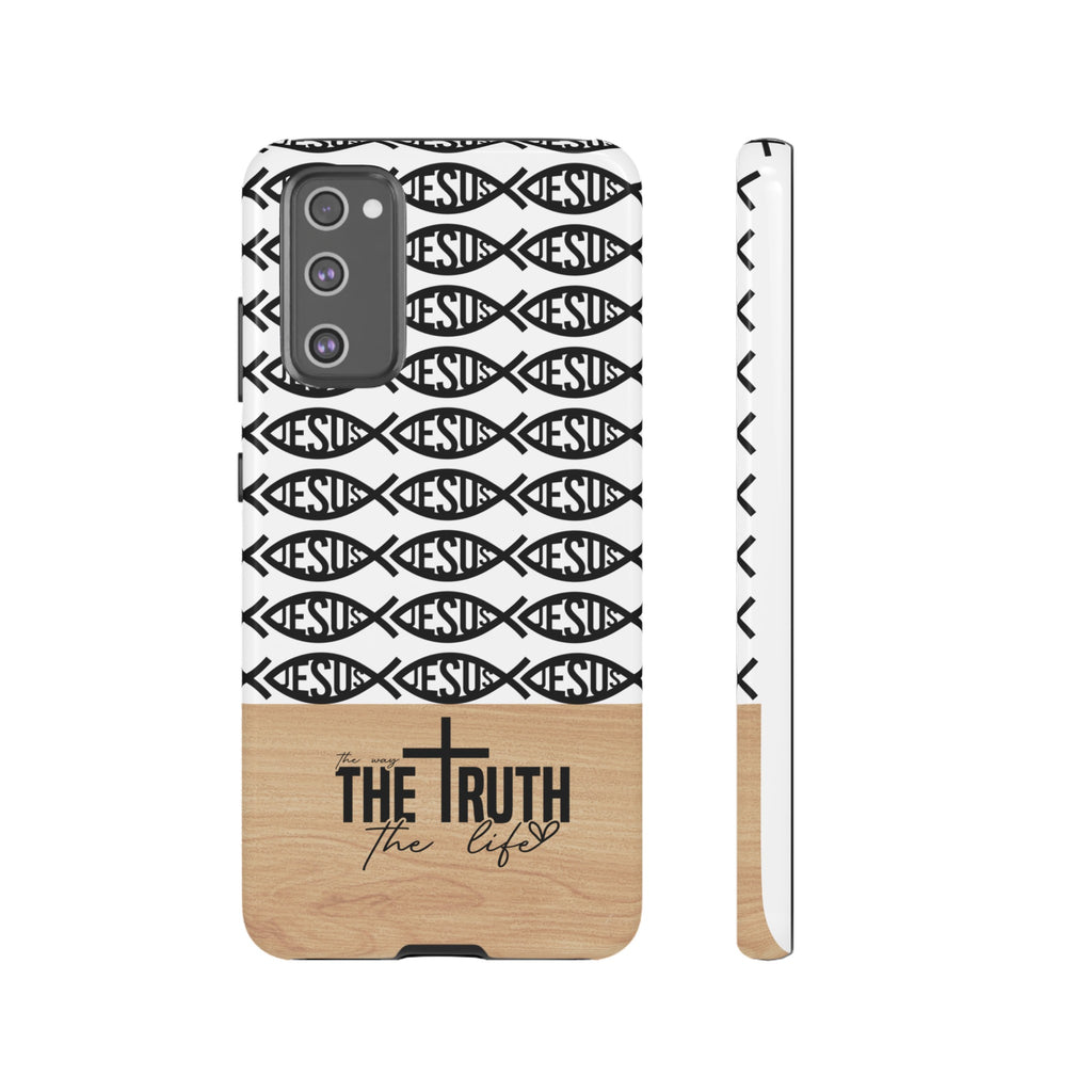 John 14:6 The Way The Truth The Life iPhone Samsung Galaxy Google Pixel Premium Christian Phone Case