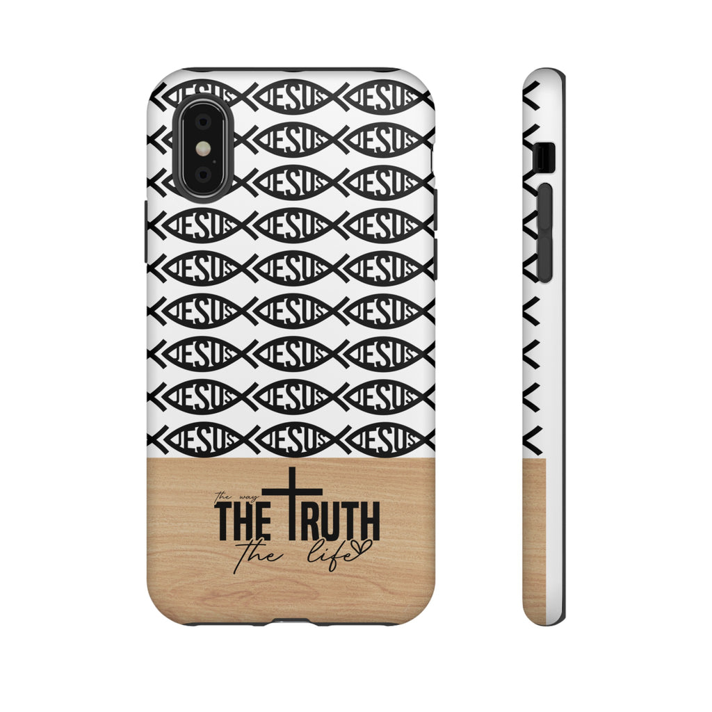 John 14:6 The Way The Truth The Life iPhone Samsung Galaxy Google Pixel Premium Christian Phone Case