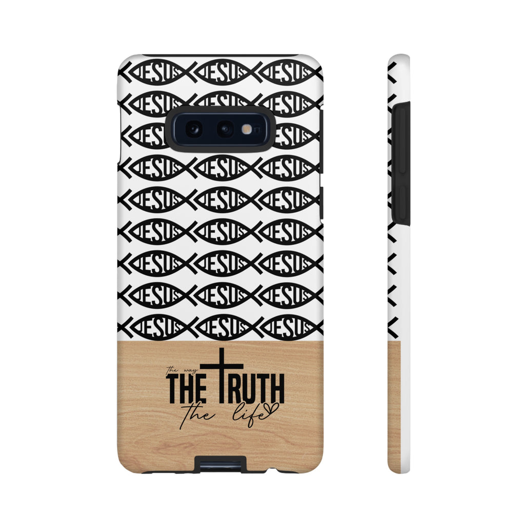 John 14:6 The Way The Truth The Life iPhone Samsung Galaxy Google Pixel Premium Christian Phone Case