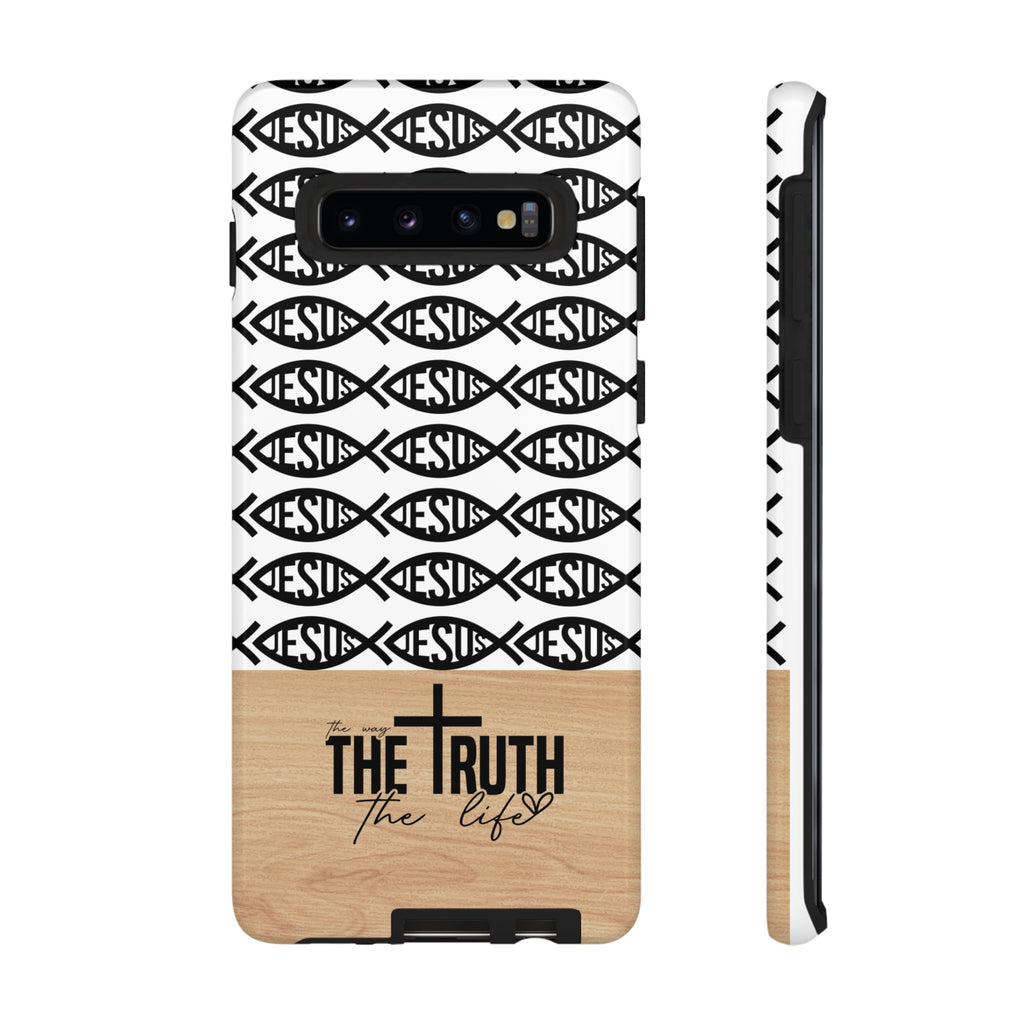 John 14:6 The Way The Truth The Life iPhone Samsung Galaxy Google Pixel Premium Christian Phone Case