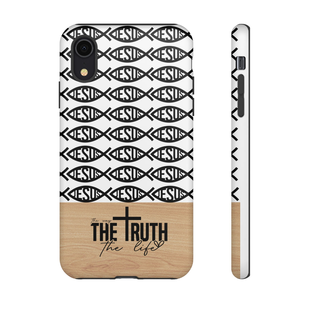 John 14:6 The Way The Truth The Life iPhone Samsung Galaxy Google Pixel Premium Christian Phone Case