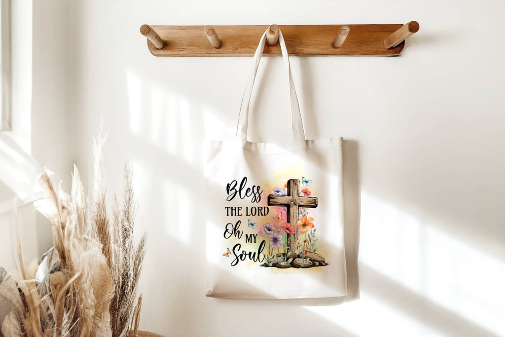 Bless The Lord Oh My Soul Christian Tote Bag