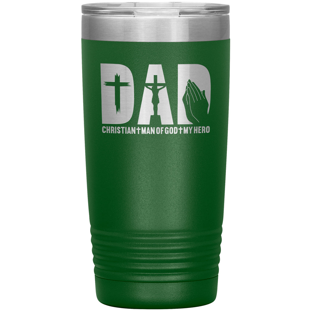 Man Of Faith Premium Tumbler For Christian Dads