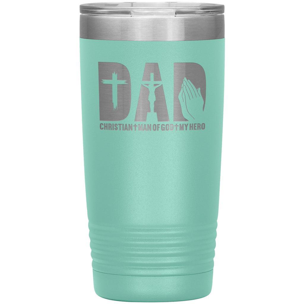 Man Of Faith Premium Tumbler For Christian Dads