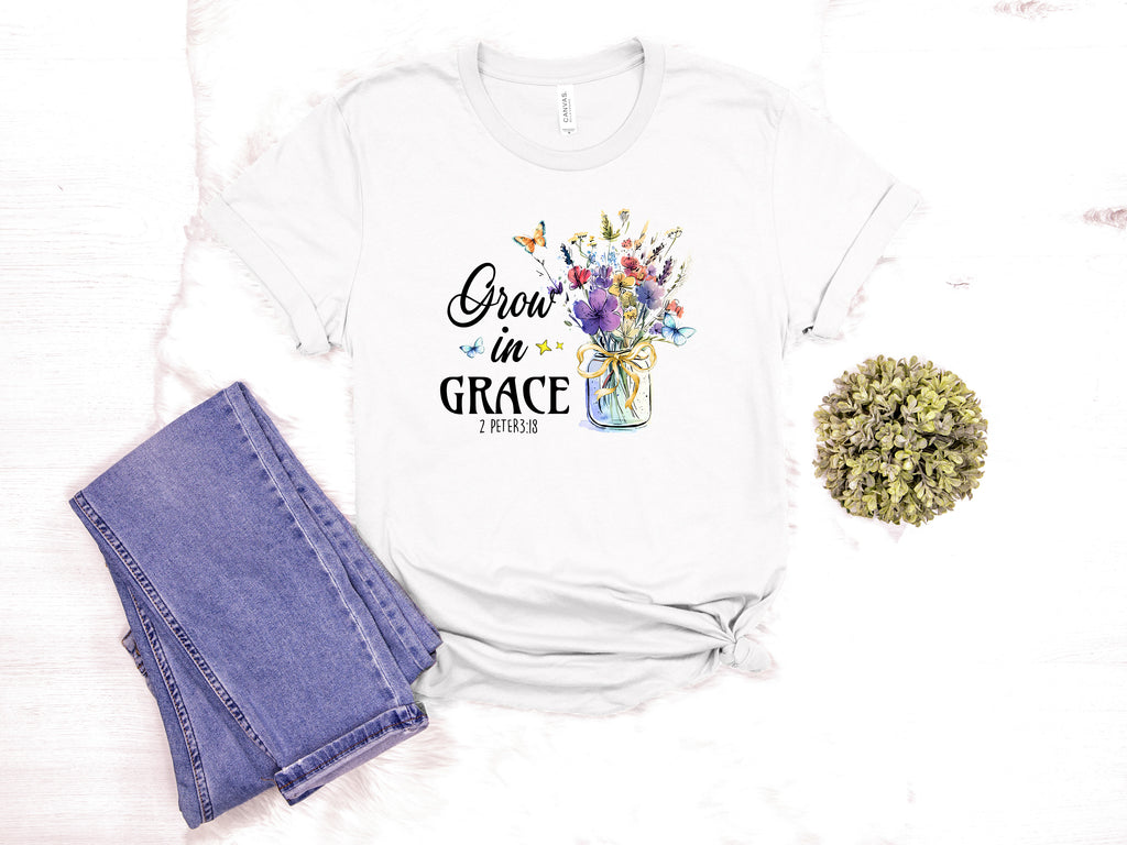 Grow In Grace 2 Peter 3:18 Ladies Tees