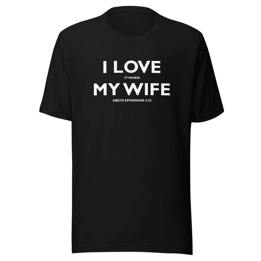 I love My Wife Men's Christian T-Shirt