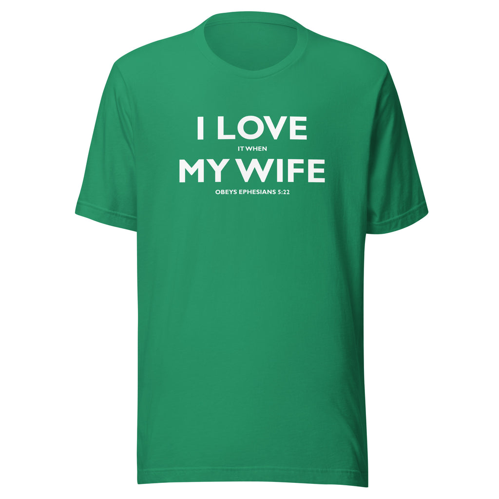 I love My Wife Men's Christian T-Shirt