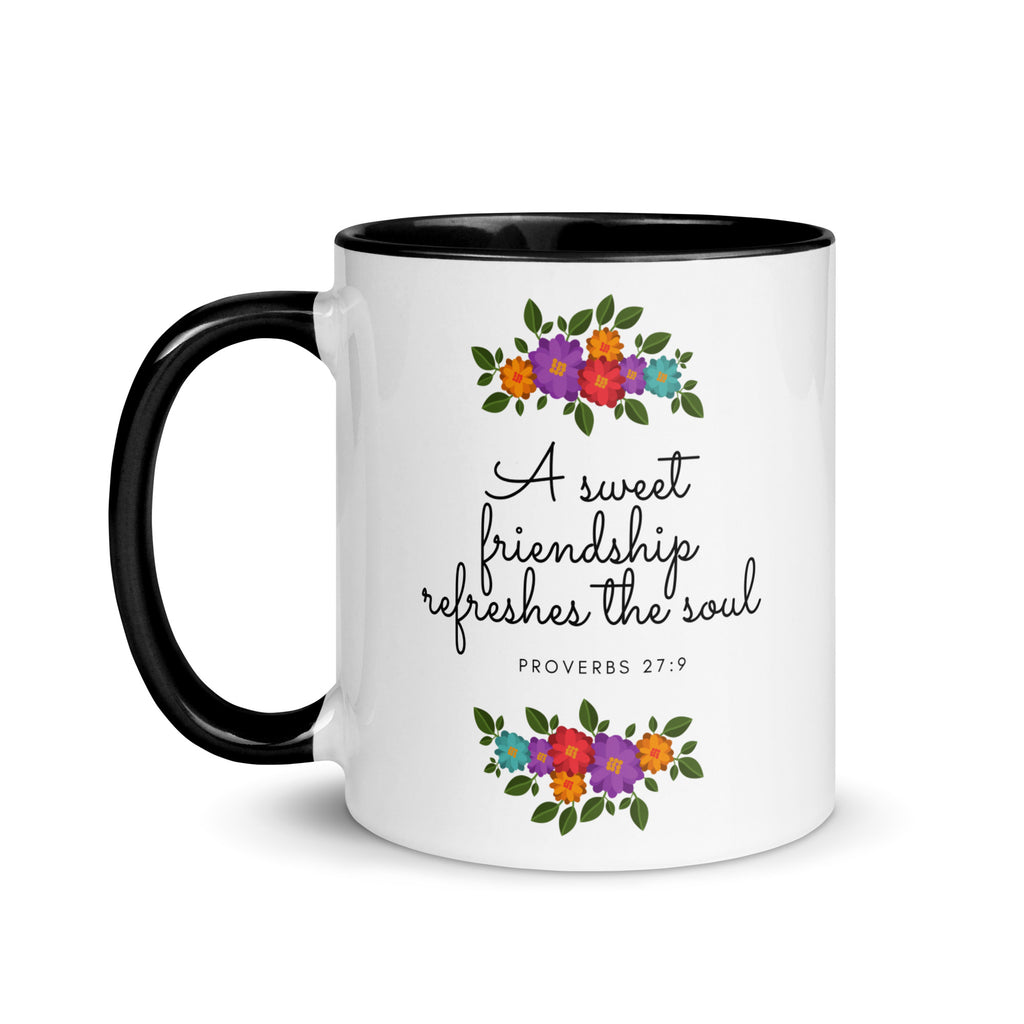 A Sweet Friendship Refreshes The Soul Accent Mug