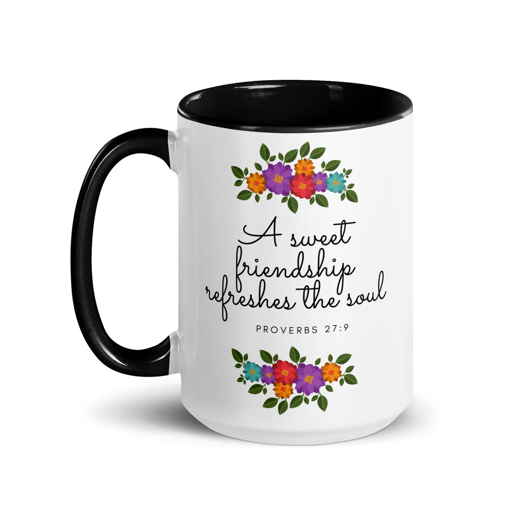 A Sweet Friendship Refreshes The Soul Accent Mug