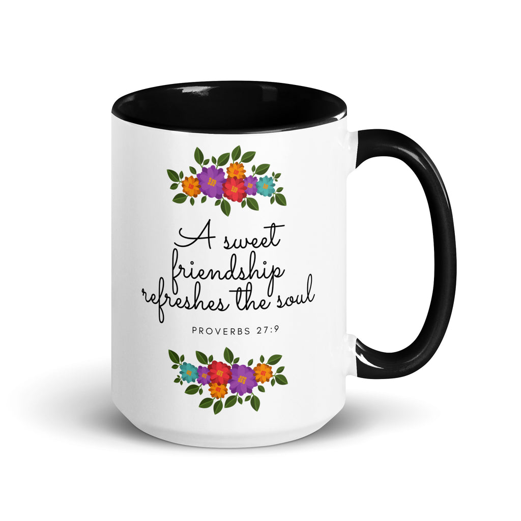 A Sweet Friendship Refreshes The Soul Accent Mug