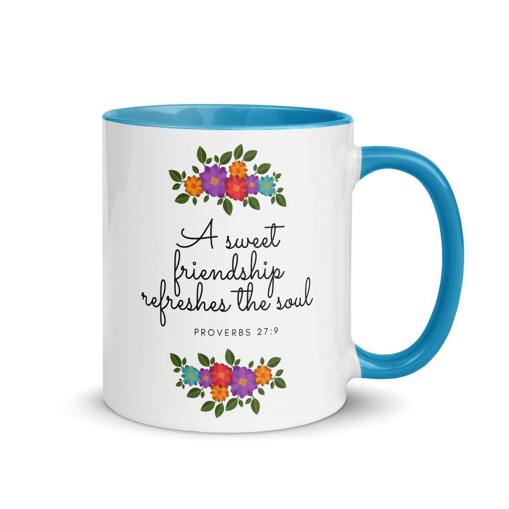 A Sweet Friendship Refreshes The Soul Accent Mug