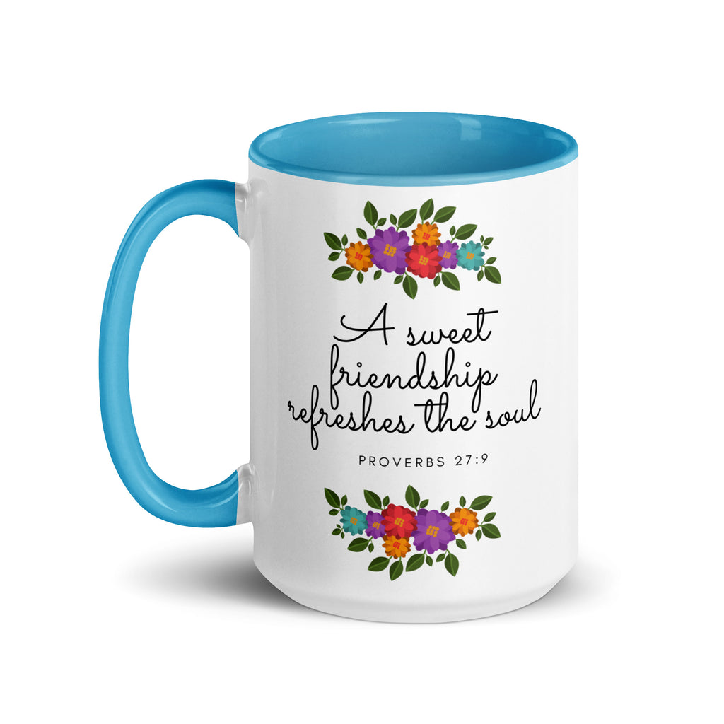 A Sweet Friendship Refreshes The Soul Accent Mug