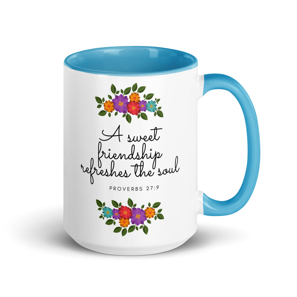 A Sweet Friendship Refreshes The Soul Accent Mug