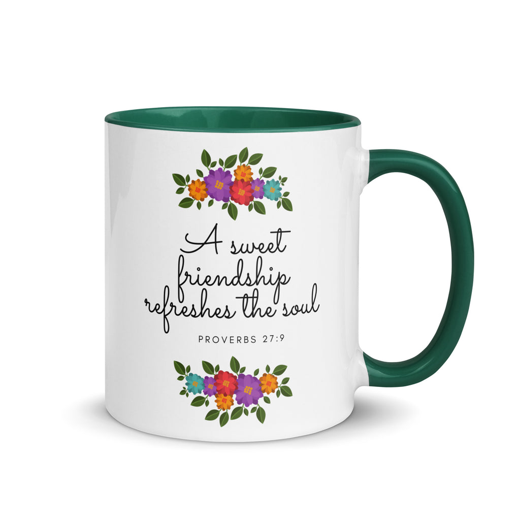 A Sweet Friendship Refreshes The Soul Accent Mug