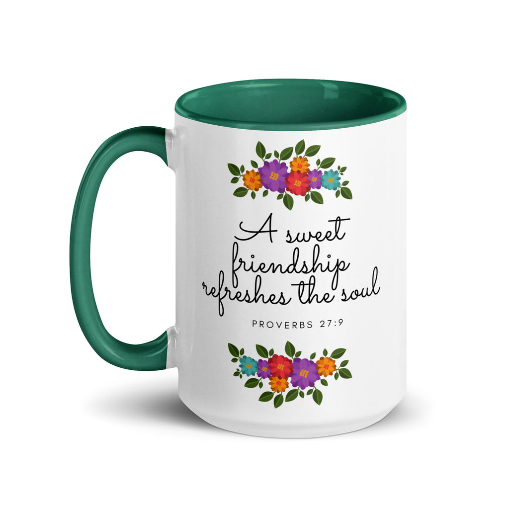 A Sweet Friendship Refreshes The Soul Accent Mug