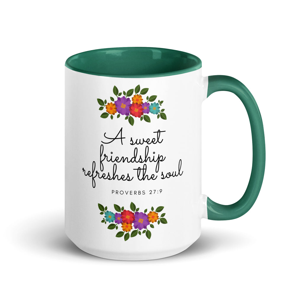 A Sweet Friendship Refreshes The Soul Accent Mug