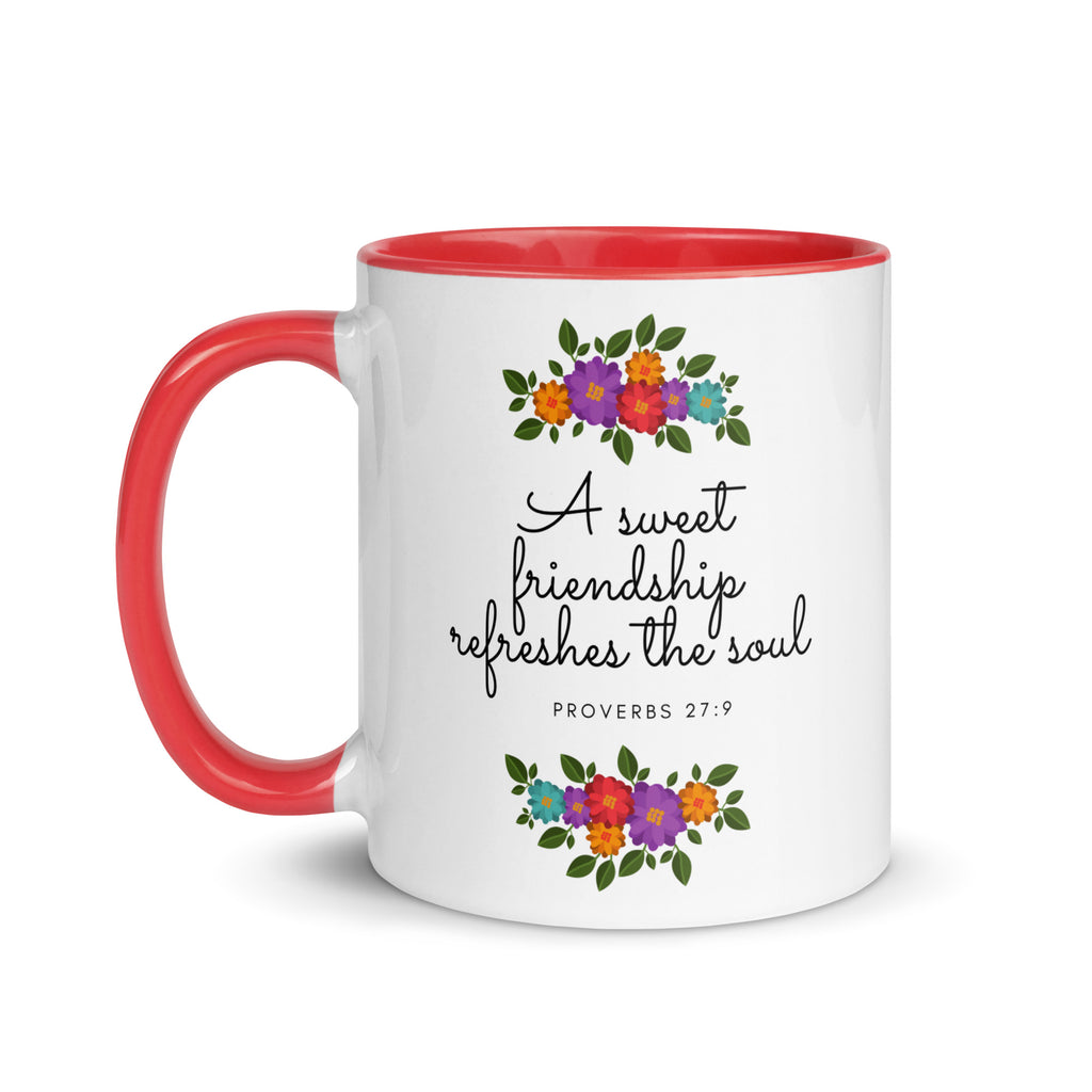 A Sweet Friendship Refreshes The Soul Accent Mug