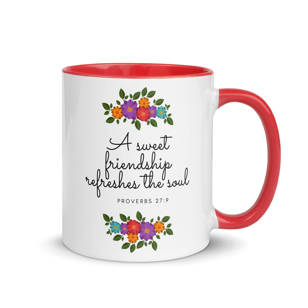 A Sweet Friendship Refreshes The Soul Accent Mug