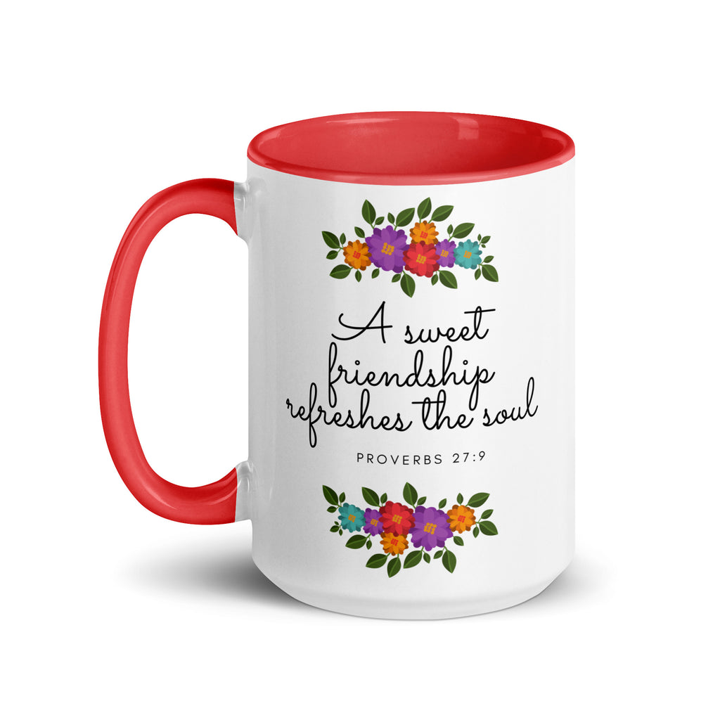 A Sweet Friendship Refreshes The Soul Accent Mug